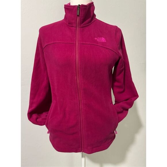The North Face Sweaters - The North  Face hot pink full zip sweater SP